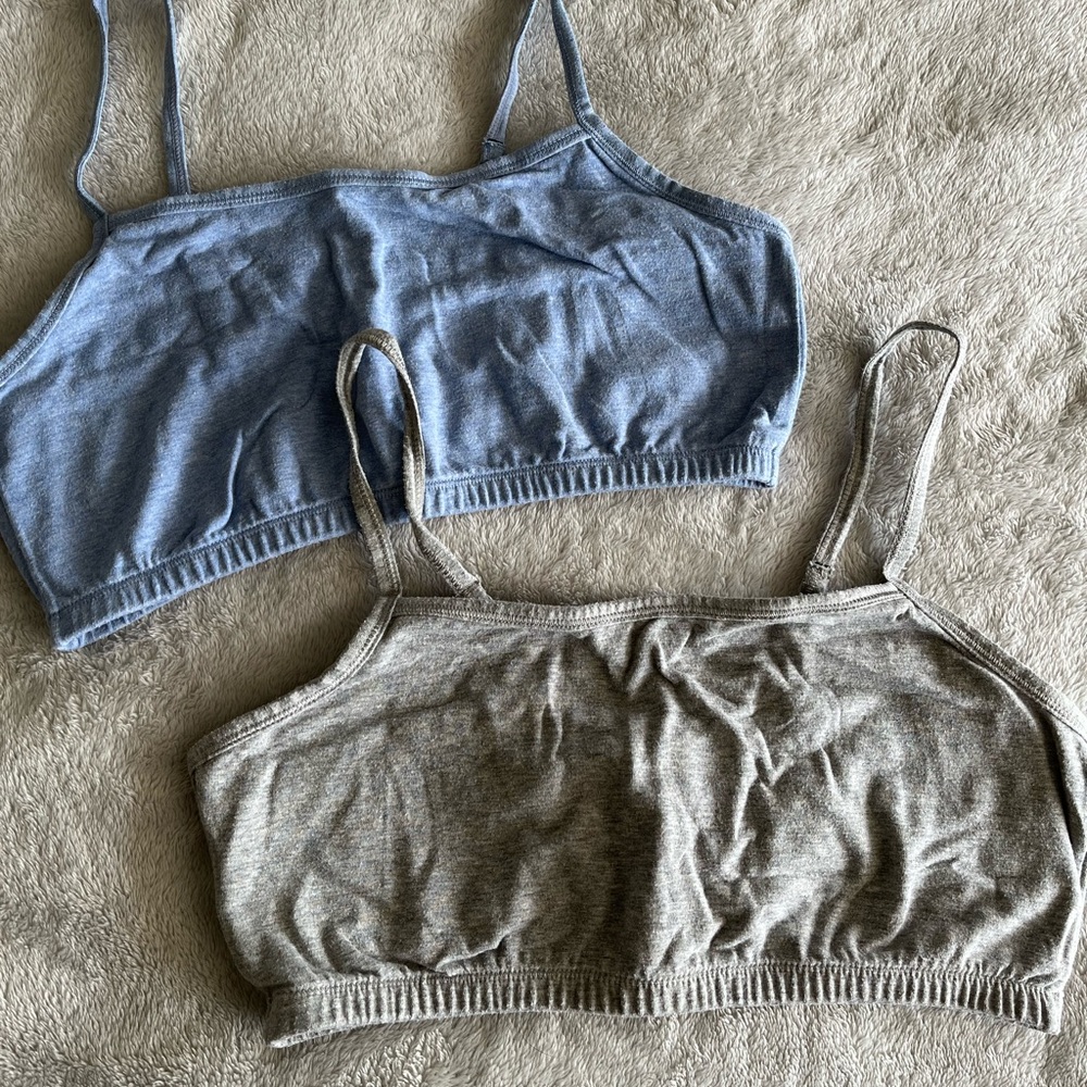BUNDLE OF 2 UNPADDED BRA TOPS